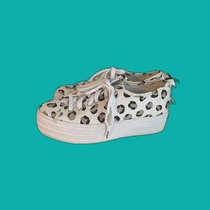 Ked's Women's Platform Sneakers Leopard‎ Print Platform Sneakers Size 6.5 NWOB